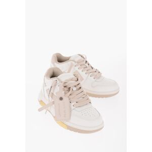 Off-White Leather OUT OF OFFICE Mid Sneakers with Side Logo size 35 - Female