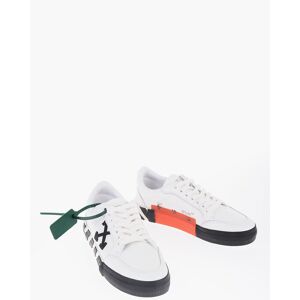 Off-White Leather VULCANIZED Low Top Sneakers with Contrasting Details size 38 - Female