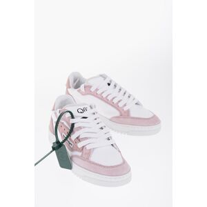 Off-White Two Tone Low-Top Sneakers with Suede Details size 35 - Female