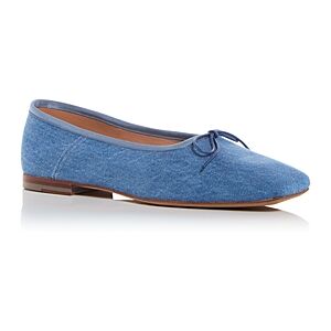 Mansur Gavriel Women's Dream Square Toe Ballerina Flats  - Light Blue - Size: 7 US / 37 EU