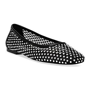 Steve Madden Women's Auden Slip On Square Toe Ballet Flats  - Black - Size: 7