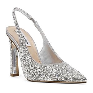 Steve Madden Women's Fete Embellished Slingback Pumps  - Rhinestone - Size: 7.5