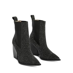 Allsaints Women's Ria Sparkle Pull On High Heel Chelsea Boots  - Black - Size: 6