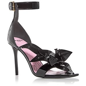 Balmain Women's Ruby High Heel Ankle Strap Sandals  - Black - Size: 11