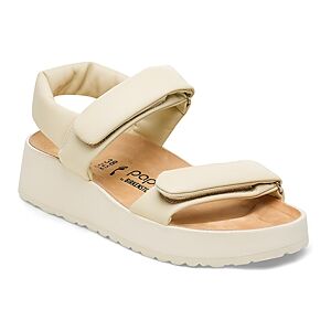 Birkenstock Women's Theda Strappy Slingback Platform Sandals  - Beige - Size: 7-7.5 US / 38 EU