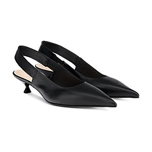 Agl Women's Lenor Pointed Toe Slingback Pumps  - Nero - Size: 9.5 US / 39.5 EU