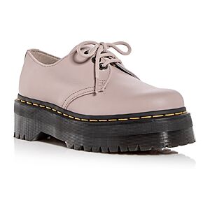 Dr. Martens Women's 1461 Quad Platform Oxfords Loafers  - Vintage Tan - Size: 10 US / 8 UK