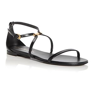 Alexander McQUEEN Women's Sandals  - Black/Gold - Size: 5 US / 35 EU