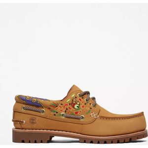 Clot X Timberland 3-eye Boat Shoe For Women In Yellow Yellow, Size 4