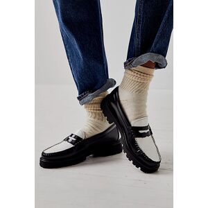 G.H. Bass G. H. Bass Whitney Super Lug Loafers at Free People in Black And White, Size: US 8 - female