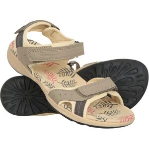 Mountain Warehouse Athens Printed Womens Sandals - Beige - Beige - Size: 4