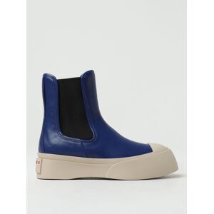 Flat Ankle Boots MARNI Woman colour Blue - Size: 36 - female