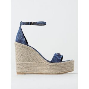 Wedge Shoes VERSACE Woman colour Denim - Size: 36 - female