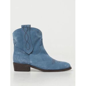 Flat Ankle Boots VIA ROMA 15 Woman colour Blue - Size: 41 - female