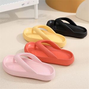 Slippers Place Flip Flops Summer Casual Thong Slippers Outdoor Beach Sandals EVA Flat Platform Comfy Shoes Women Couple Thick Soled