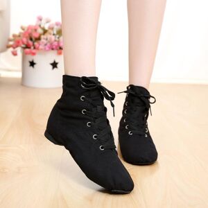 Peace RW Soft Canvas Women Sports Jazz Dance Shoes Lace Up Dancing Boots Sneakers