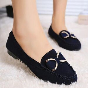 Lucky Black Cat 2024 Fashion Casual Lofers Women's Flat Shoes Ladies Elegant Butterfly-Knot Comfortable Shoes Women Soft Classic Office Shoes