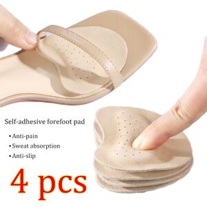 QQ STUDIO 4pcs Sandals Anti-slip Stickers Leather Forefoot Pad Women High Heels Pain Relief Insert Insoles Toe Cushion Foot Care Shoes Pad