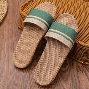Fashion Classic Shoes Simple Women Flat Slippers Casual Flax Indoor Home Beach Shoes