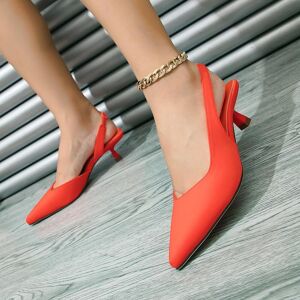 SHEIN Spring Summer Women's Chic Pointed Toe New High Heels Orange CN35,CN36,CN37,CN38,CN39,CN40,CN41 Women