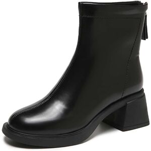 SHEIN New Comfortable And Versatile Women's Chunky Heel High-heel Ankle Boots/Chelsea Boots Black EUR34,EUR35,EUR36,EUR37,EUR38,EUR39,EUR40 Women