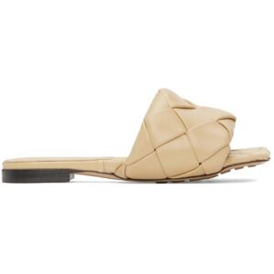 Bottega Veneta Beige Intrecciato Lido Sandals  - 2624 Cane - Size: IT 37 - female