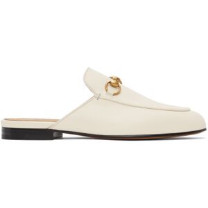 Gucci White Princetown Slippers  - 9022 White - Size: IT 35 - female