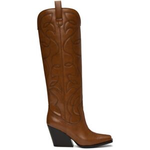 Stella McCartney Brown Cowboy Boots  - 2134 Brandy - Size: IT 36 - female