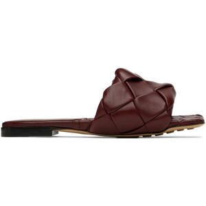 Bottega Veneta Burgundy Lido Sandals  - 6084 Cherry - Size: IT 37 - female