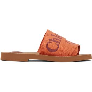 Chloé Orange Woody Mules  - 9HE Orange - Orange - Size: IT 35 - female