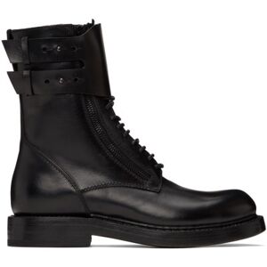 Ann Demeulemeester Black Jeroom Combat Boots  - 099 Black - Size: IT 38.5 - female