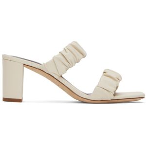 Staud Off-White Frankie Heeled Sandals  - Cream - Size: IT 35 - female