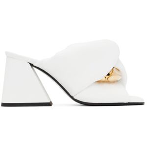 JW Anderson White Chain Twist Mules  - 101 White - Size: IT 36.5 - female