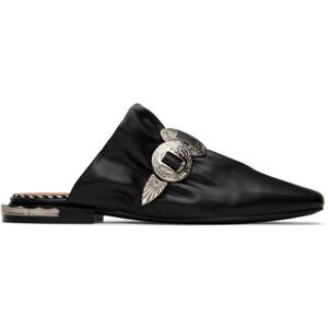 Toga Pulla SSENSE Exclusive Black Square Toe Slippers  - AJ1165 Black - Size: IT 35 - female