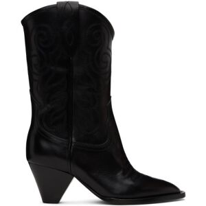 Isabel Marant Black Luliette Cowboy Boots  - 01Bk Black - Size: FR 35 - female