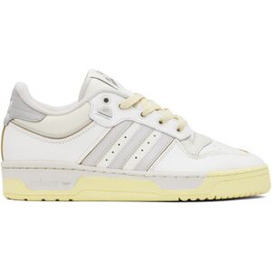 adidas Originals White & Beige Rivalry Low 86 Sneakers  - Ftwr White/Grey Two/ - Size: US US 8 Women / US 6.5 Men - female