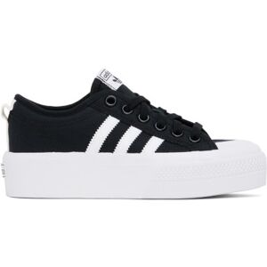 adidas Originals Black Nizza Platform Sneakers  - Core Black/Ftwr Whit - Size: US 11 - female