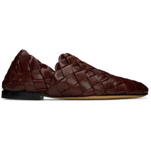 Bottega Veneta Burgundy Intrecciatio Slippers  - 2226 Merlot - Size: IT 34 - female