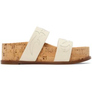 Gabriela Hearst Off-White Flame Striker Sandals  - CRM Cream - Size: IT 41 - female