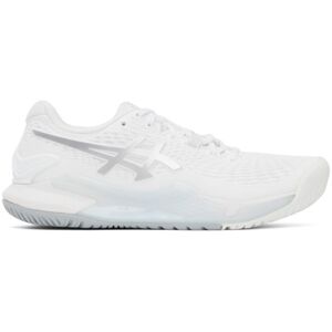 ASICS White & Silver Gel-Resolution 9 Sneakers  - WHITE/PURE SILVER - Size: US 5 - female