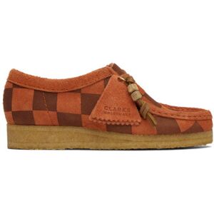 Clarks Originals Orange Wallabee Derbys  - Orange Check - Size: US 6 - female