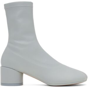 MM6 Maison Margiela Blue Anatomic Stretch Ankle Boots  - T6174 Pearl Blue - Size: IT 35.5 - female