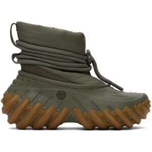 Crocs Khaki Echo Boots  - Dusty Olive - Size: US 5 - female