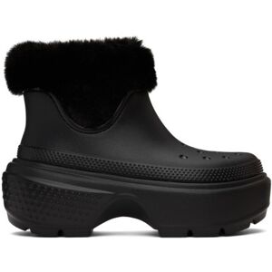 Crocs Black Stomp Boots  - Black - Size: US 6 - female