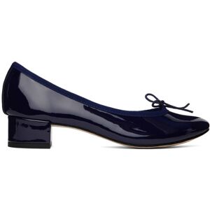 Repetto Navy Camille Heels  - 851 Classique - Size: FR 38 - female