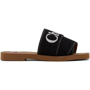 Chloé Black Woody Sandals  - 001 Black - Size: IT 36 - female