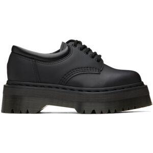 Dr. Martens Black Vegan 8053 Quad Mono Oxfords  - Black Felix Rub Off - Size: US 8 - female