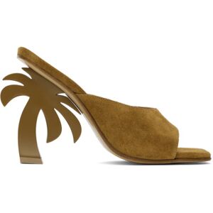 Angels Brown Palm Mules  - Brown White - Size: IT 36 - female