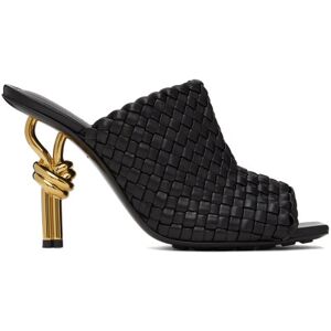 Bottega Veneta Black Knot Mules  - 1000 Black - Size: IT 37.5 - female