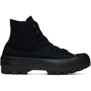 Converse Black Chuck Taylor Lugged Hi Sneakers  - Black/Blk - Size: US 7 - female